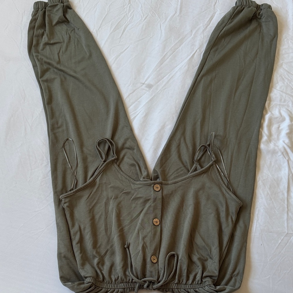 Ambiance Olive Jumpsuit